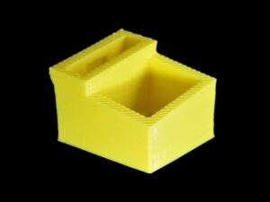 FDM 3D Printed Yellow PLA Door Arm Rest Switch Panel Clip
