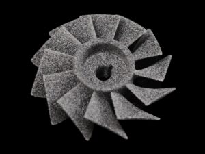 MJF 3D Printed PP Propeller Miniature with Raw Finish