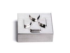 CNC Milled SS304L Four-leaf Clover Mold with Brushed Surface