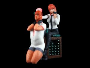 ColorJet 3D Printed Chainsaw Man Makima Full-color Sandstone Figure