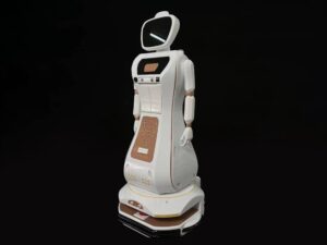 SLA 3D Printed and Painted Humanoid Robot Resin Prototype