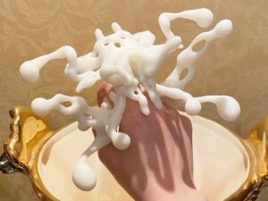SLA 3D Printed Monster Double Finger Ring Resin Prototype