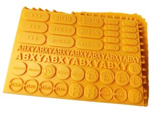 DLP 3D Printed Ultra-detail Game Console Buttons for Molding