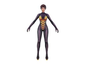 PolyJet 3D Printed Superwoman Full-color Resin Figurine