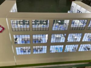 Laser Cut and 3D Printed Hospital Architectural Scale Model