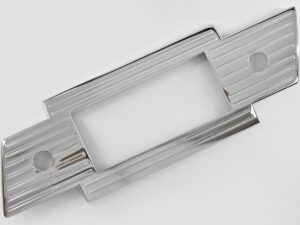 SLA 3D Printed Silver Plated Resin Trim Plate with Grooves