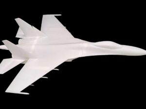 SLA 3D Printed Sukhoi Su-27 Fighter Jet Resin Garage Kit