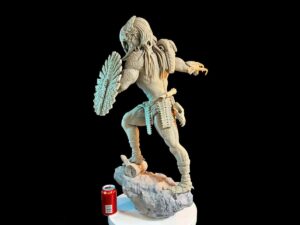 LCD 3D Printed Prey the Predator Resin Action Figure