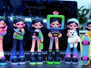 SLA 3D Printed Cat Girl Resin Anime Figures Collection