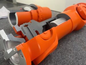 SLA 3D Printed Transmission Shaft Resin Prototype for Exhibition