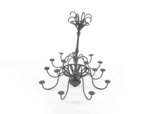 SLS 3D Printed Nylon Chandelier Lighting Prototype