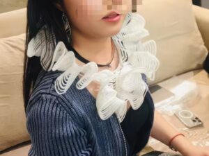 SLA 3D Printed Interconnected Collar Necklace Resin Prototypes