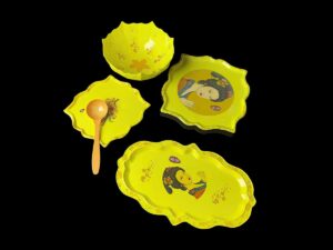 SLA 3D Printed Scalloped Edges Retro-style Tableware