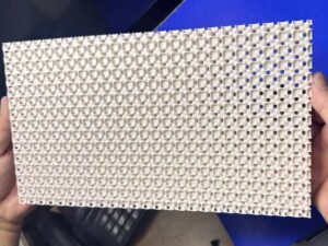 DLP 3D Printed Ceramic Board with Schwarz D Pattern Infill Patterns