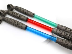 DMLS 3D Printed Titanium Tobacco Pipe with Colorful Glass Tube