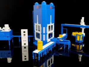 SLA 3D Printed Industrial Facility Resin Display Models