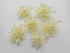 SLA 3D Printed Yellow Chrysanthemum Mum Flower Resin Models
